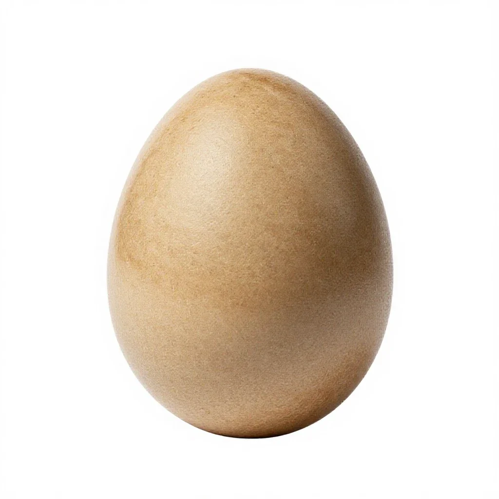 Xeno egg casing isolated on a white background