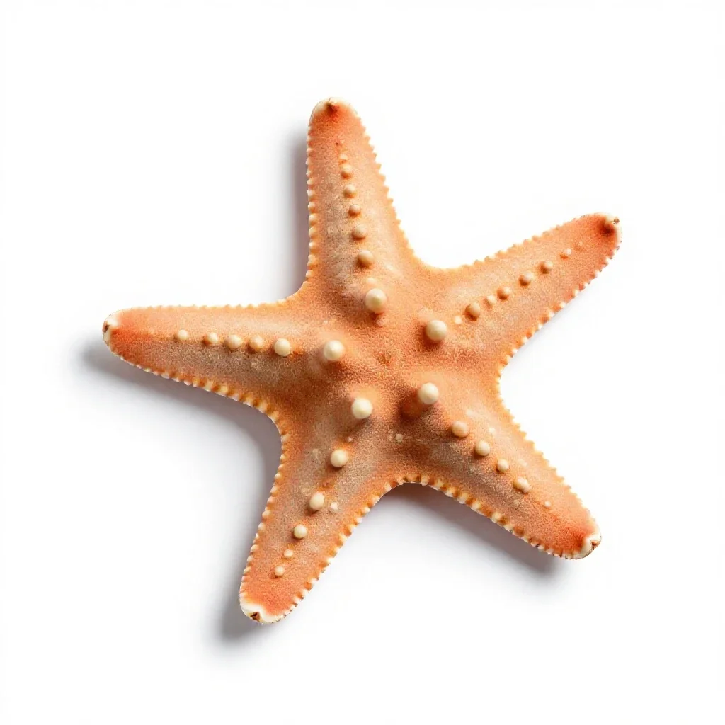 Brittle star isolated on a white background