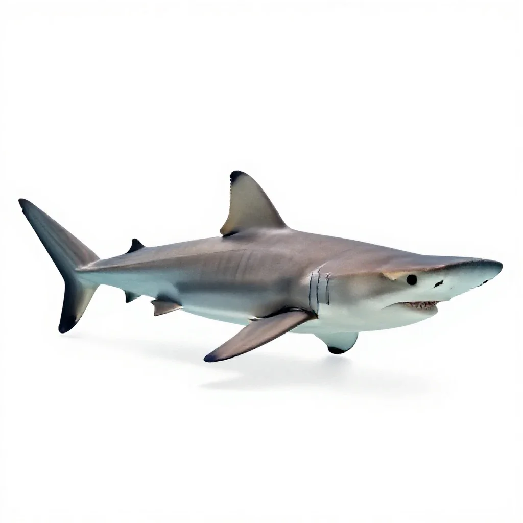 Hammerhead shark isolated on a white background