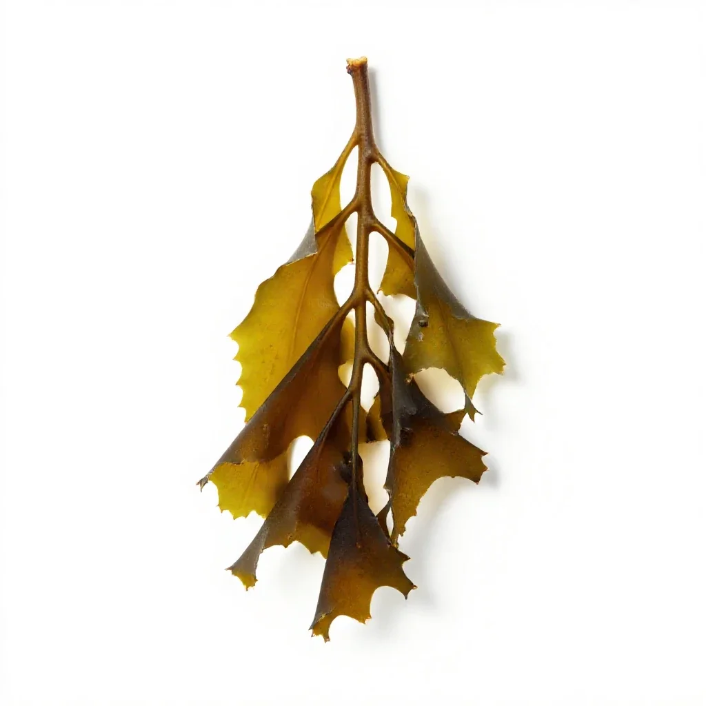Kelp holdfast isolated on a white background