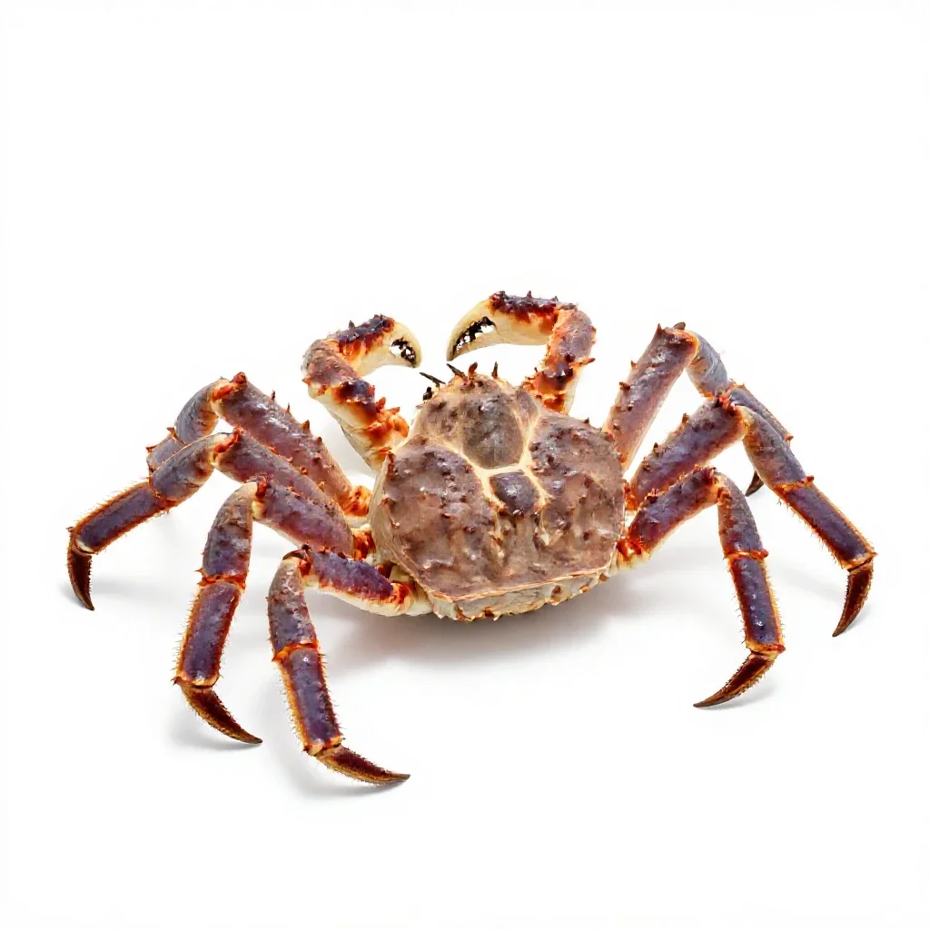 King crab isolated on a white background