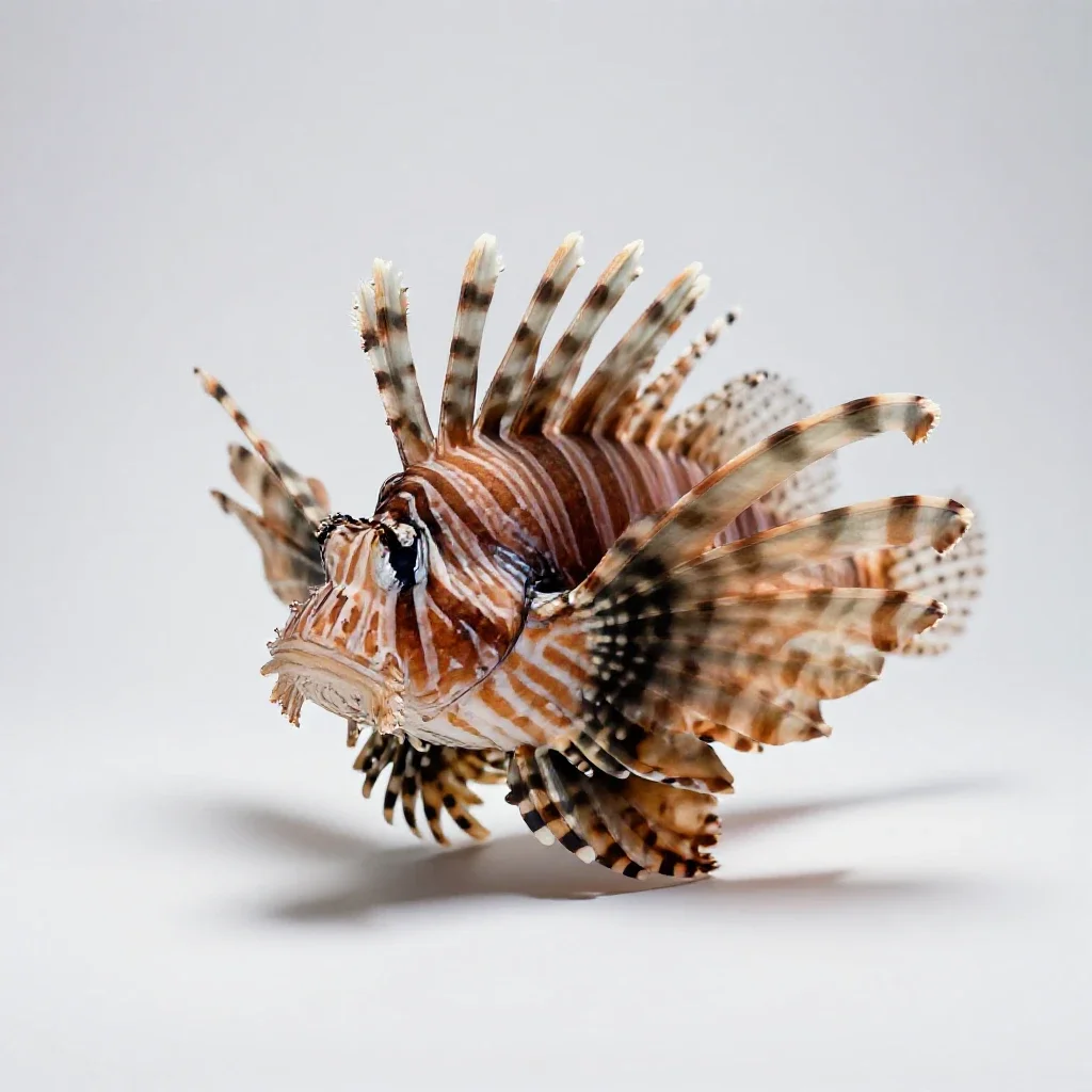 Lionfish isolated on a white background