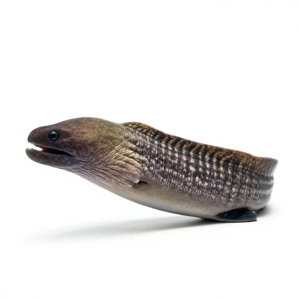 Moray eel isolated on a white background