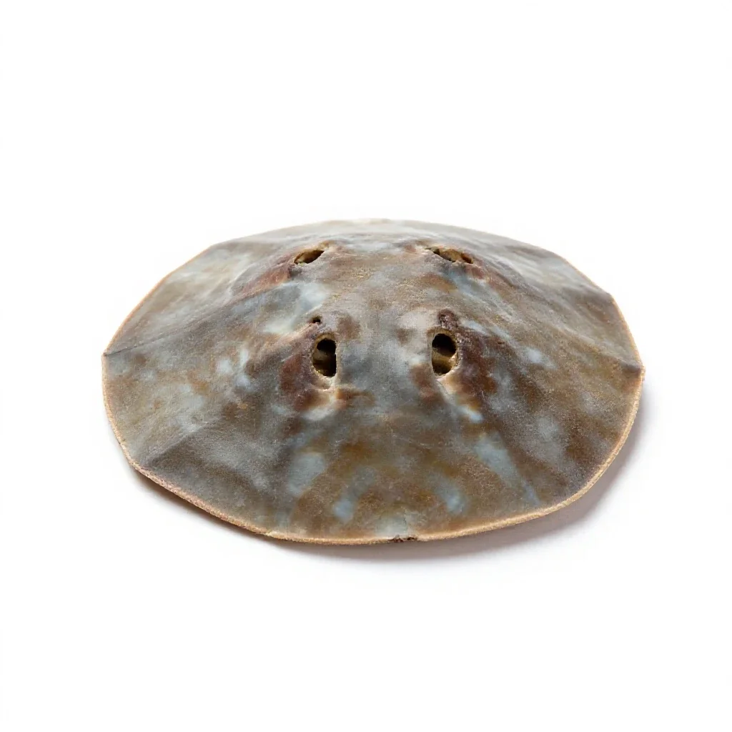 Sand dollar burrowing isolated on a white background