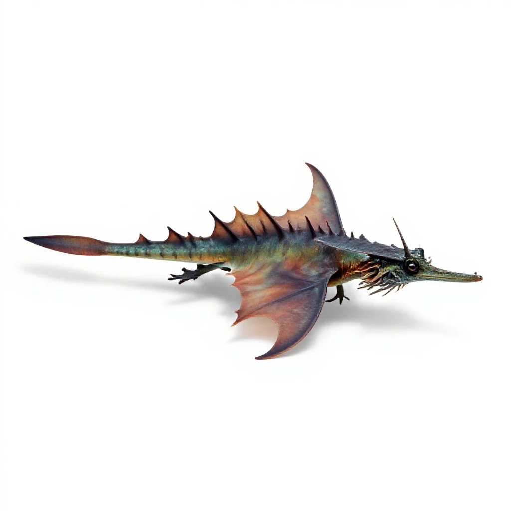 Seadragon isolated on a white background