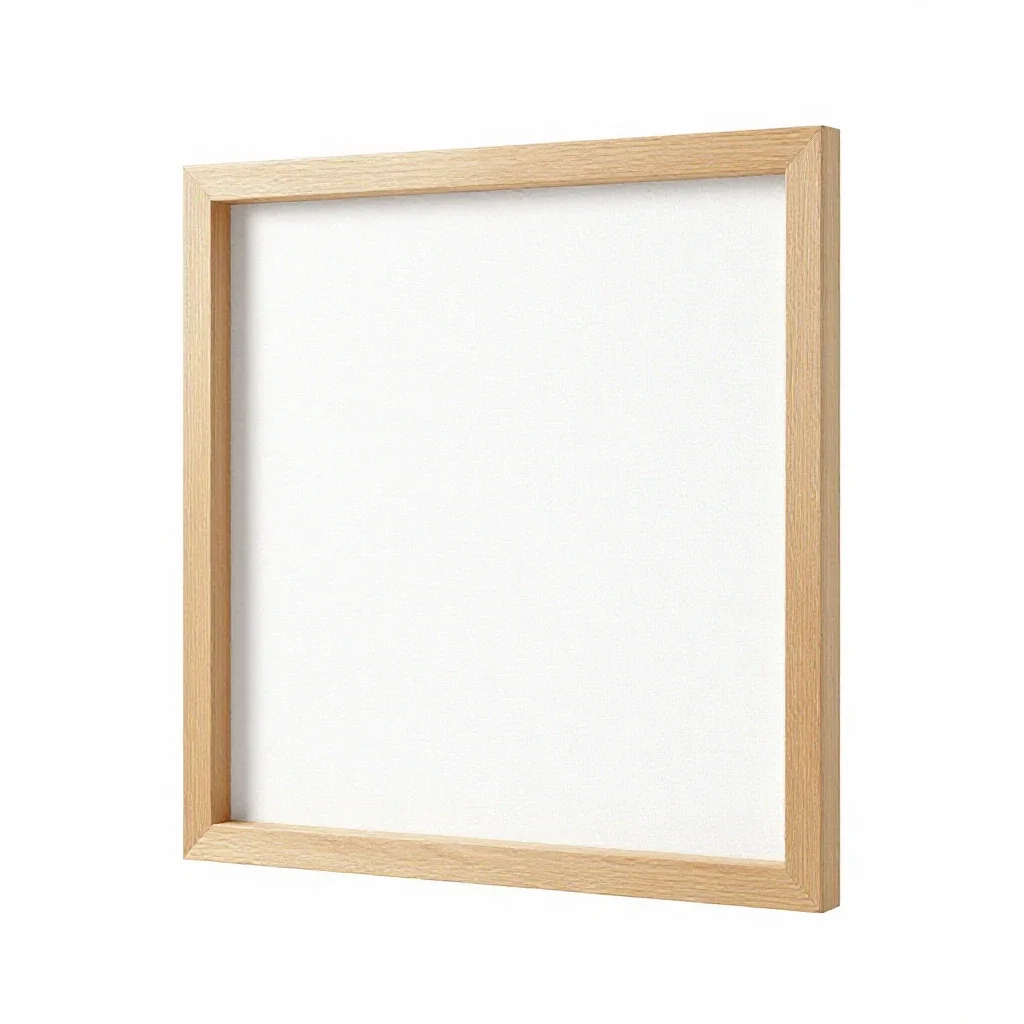 Canvas stretcher frame isolated on a white background