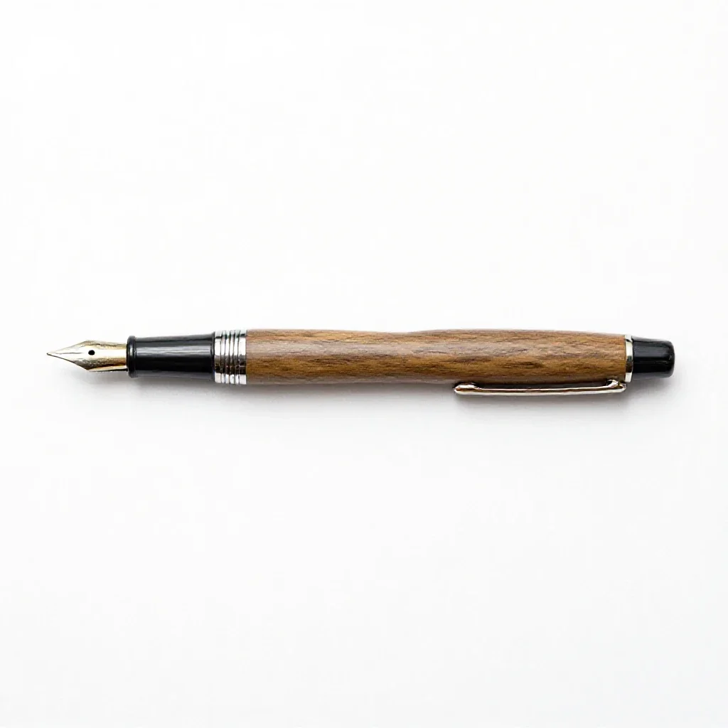 Fountain pen isolated on a white background
