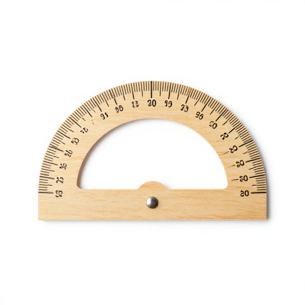 Protractor isolated on a white background