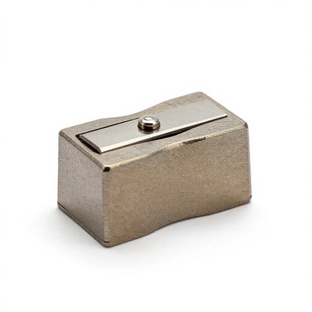 Rotary pencil sharpener isolated on a white background
