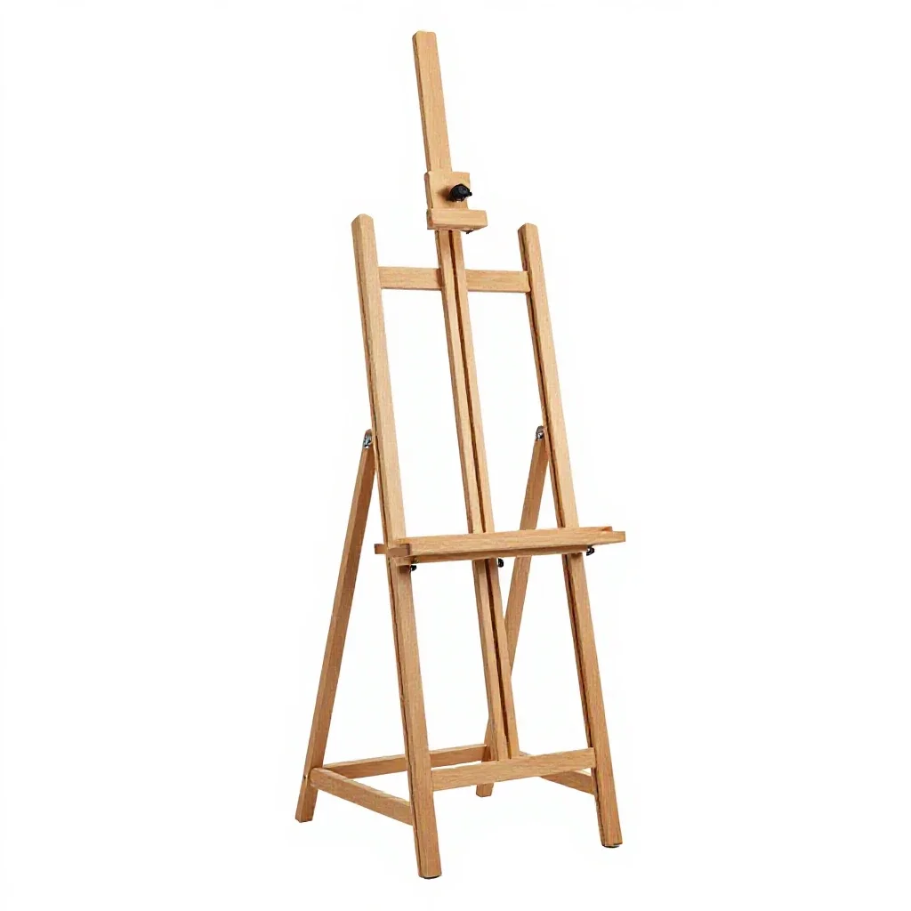 Easel isolated on a white background