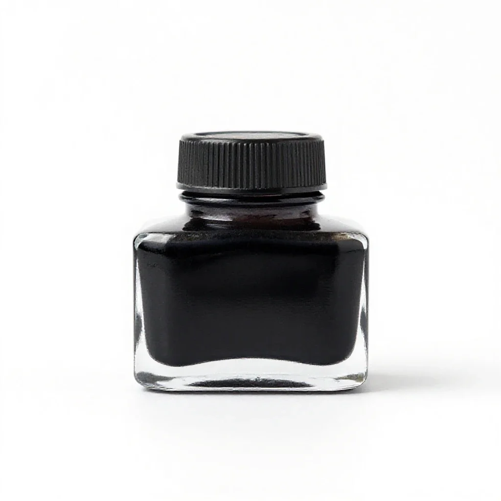 Inkwell isolated on a white background