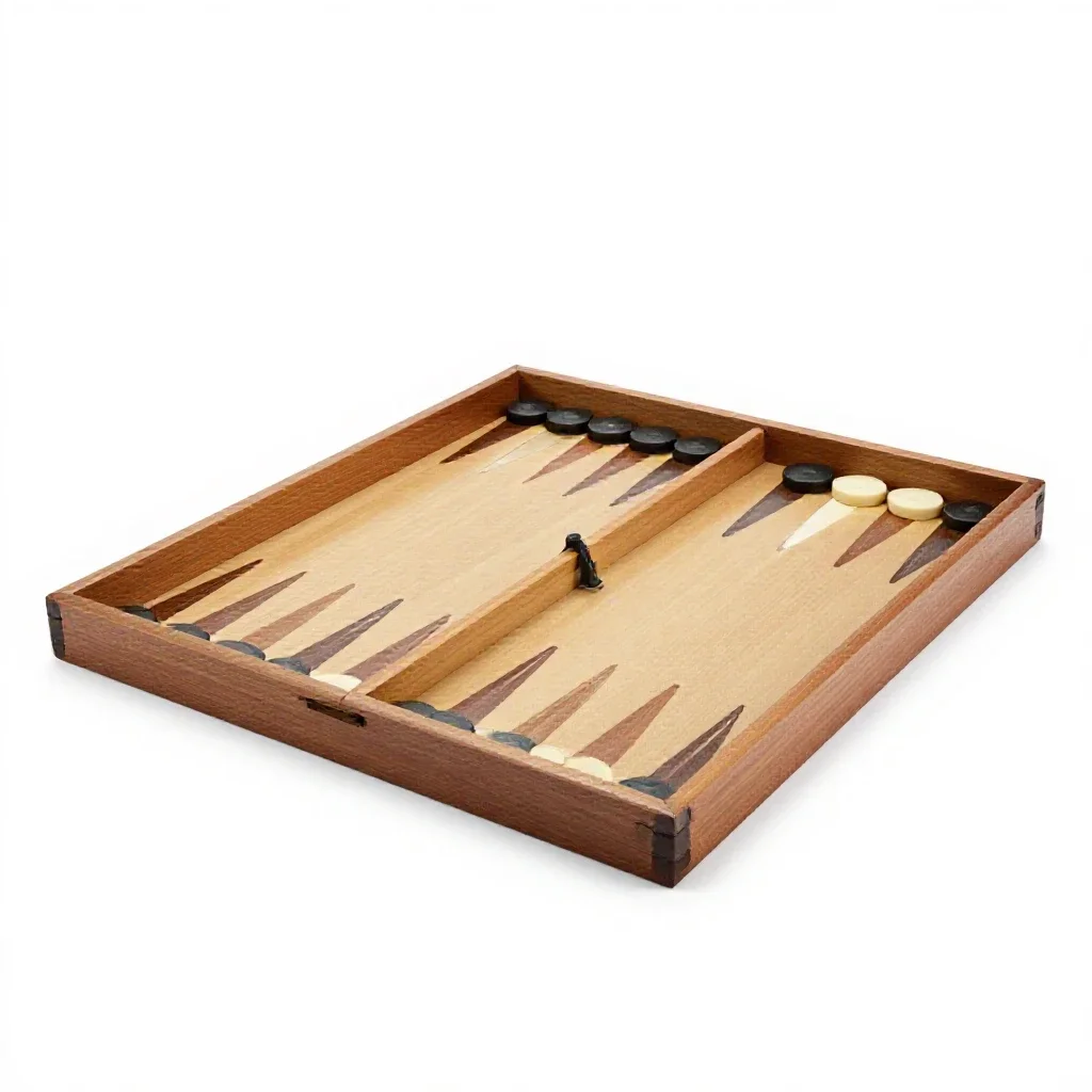 Backgammon board isolated on a white background