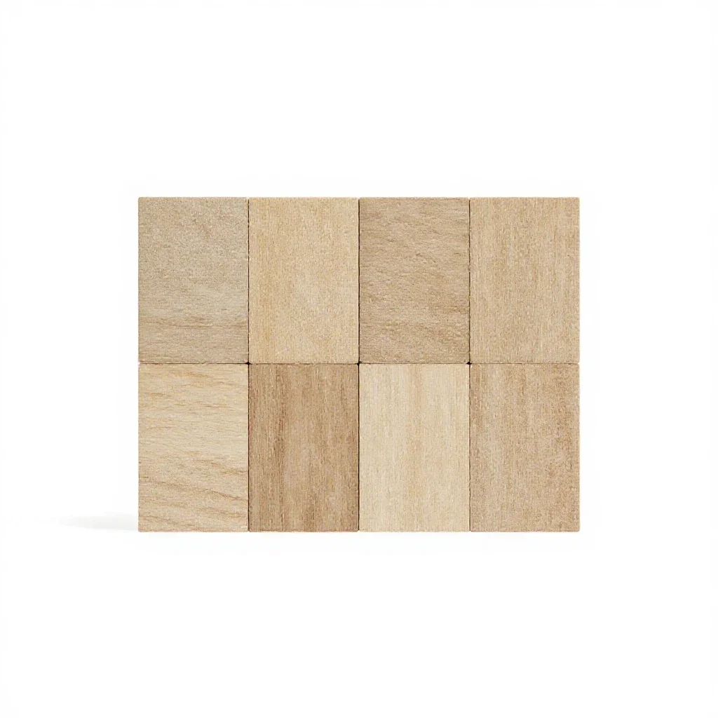 Magnetic tile set isolated on a white background