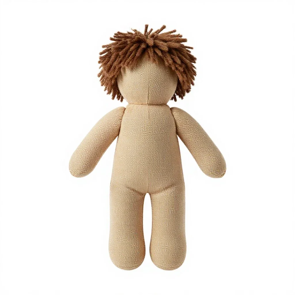 Rag doll isolated on a white background