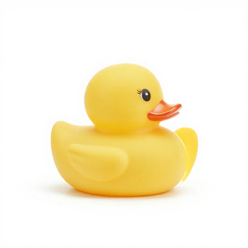 Rubber duck isolated on a white background