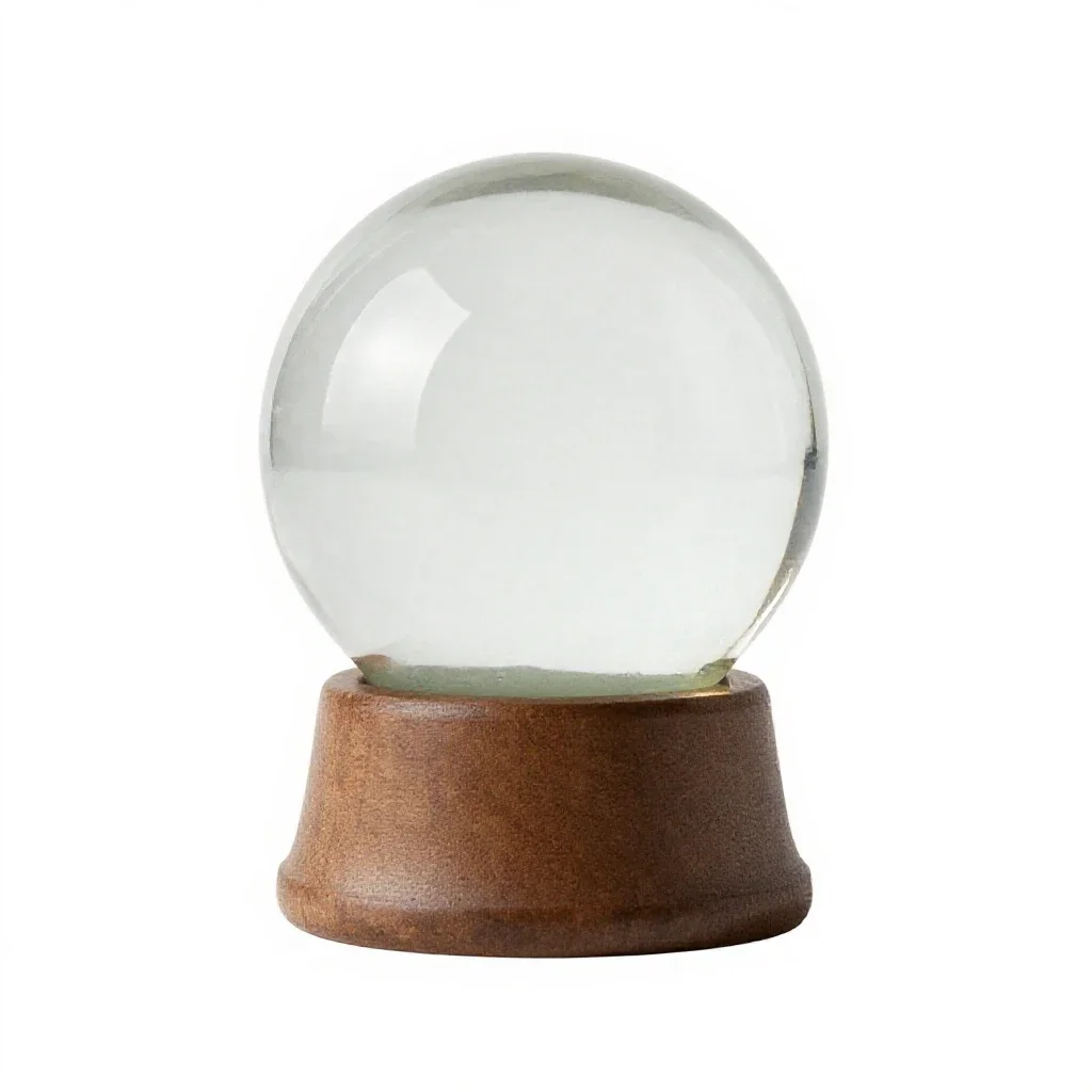 Snow globe isolated on a white background