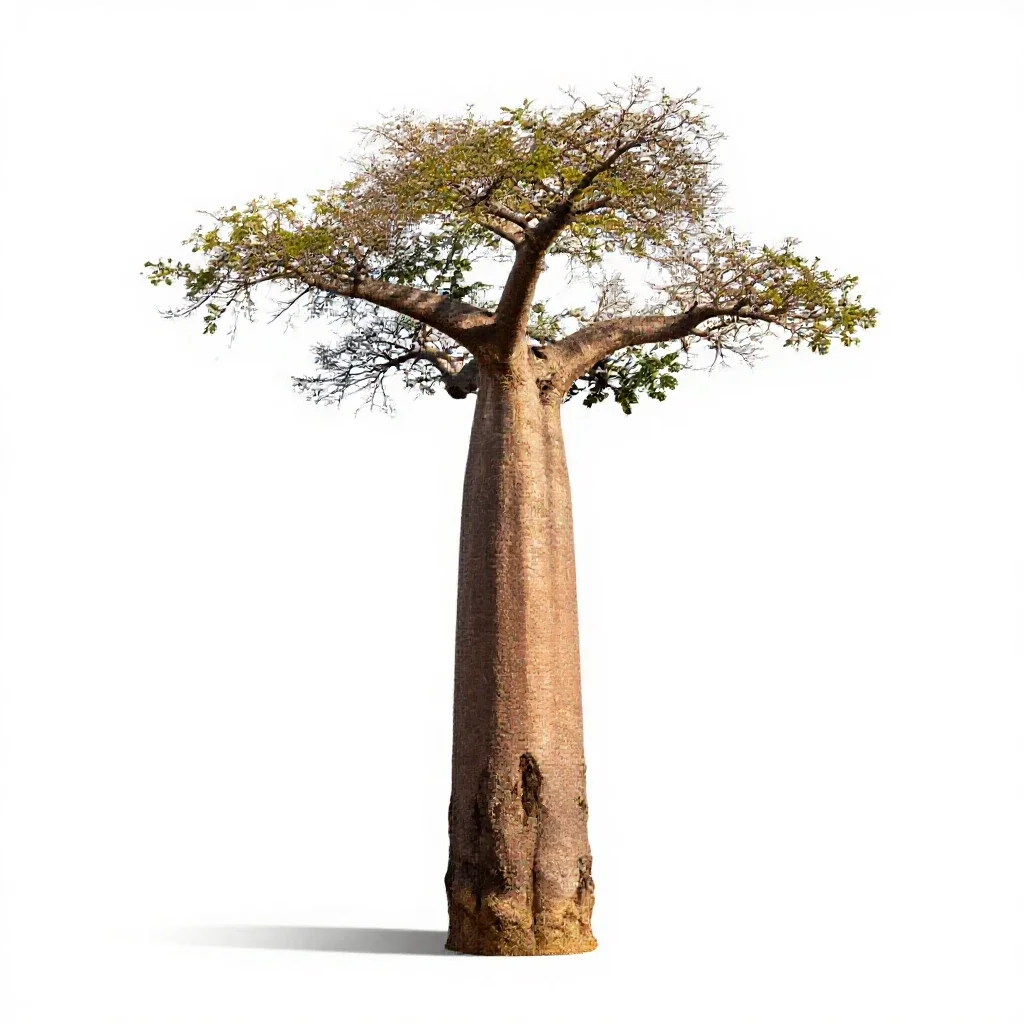 Baobab isolated on a white background