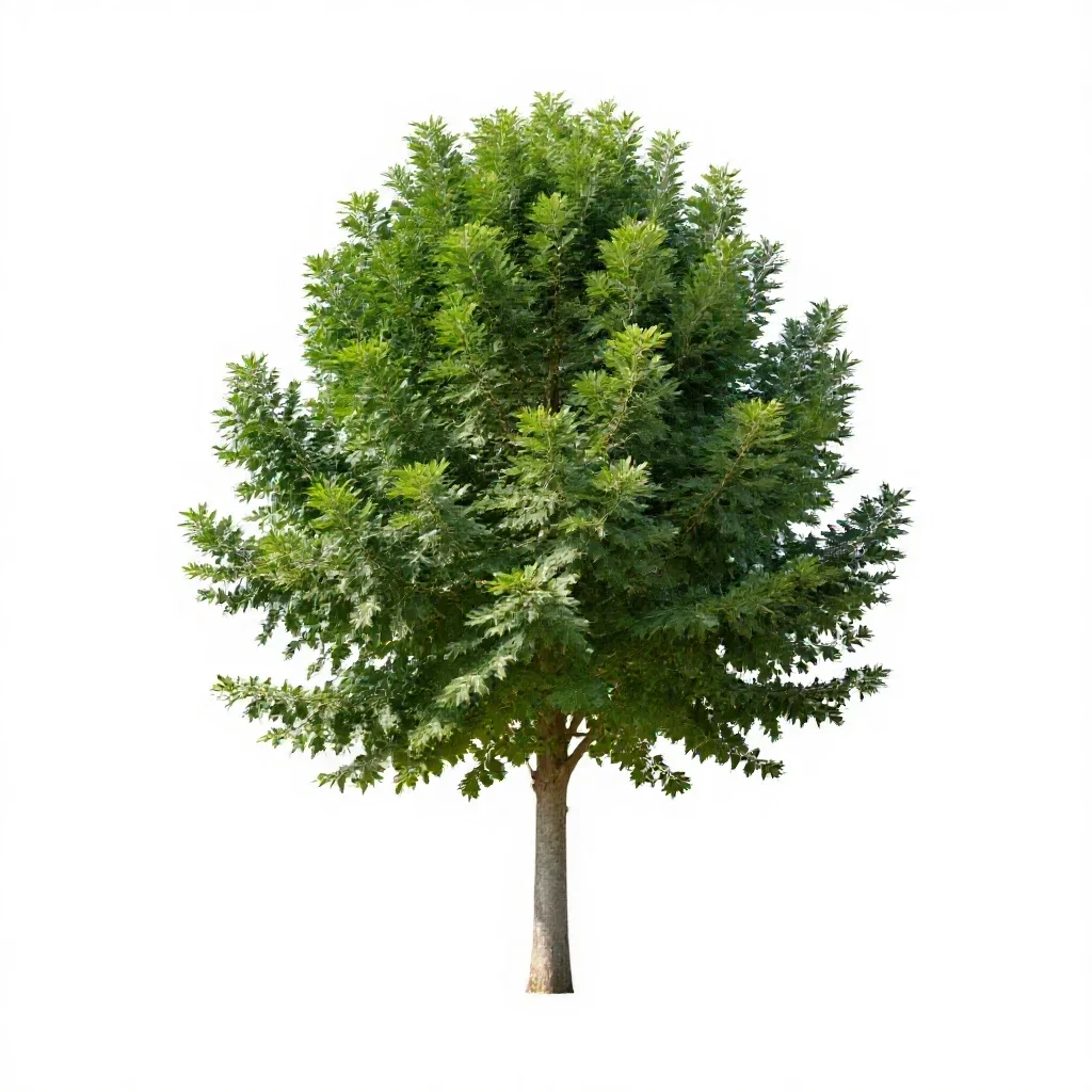 Cabbage tree isolated on a white background