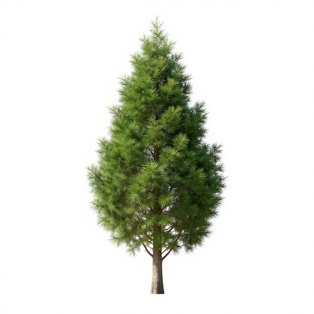 Cypress isolated on a white background