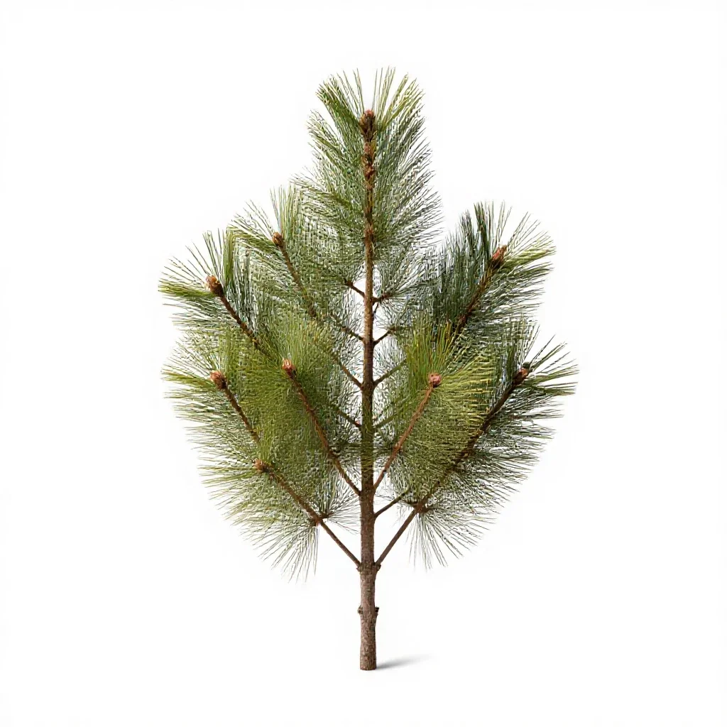 Silver beech isolated on a white background