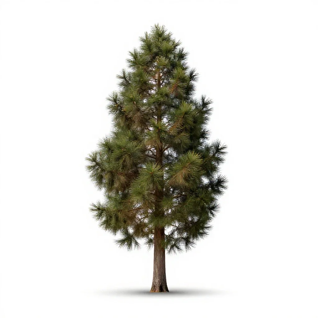 Totara isolated on a white background