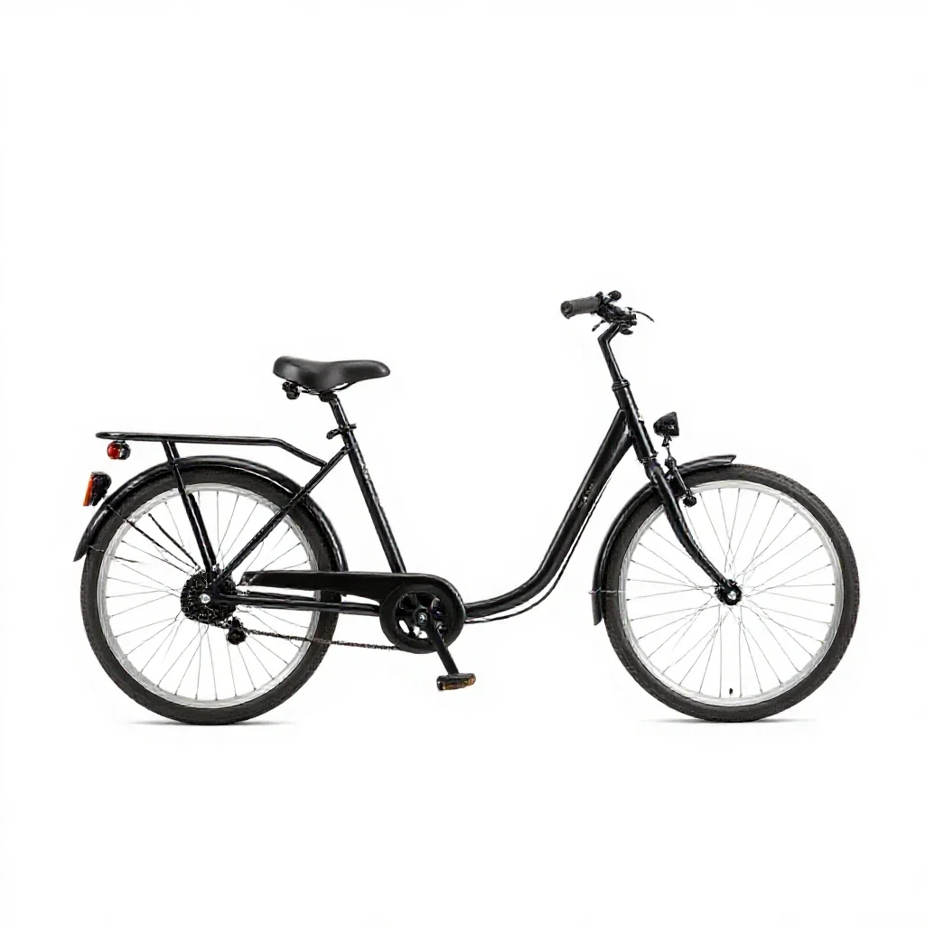 Cargo bicycle isolated on a white background