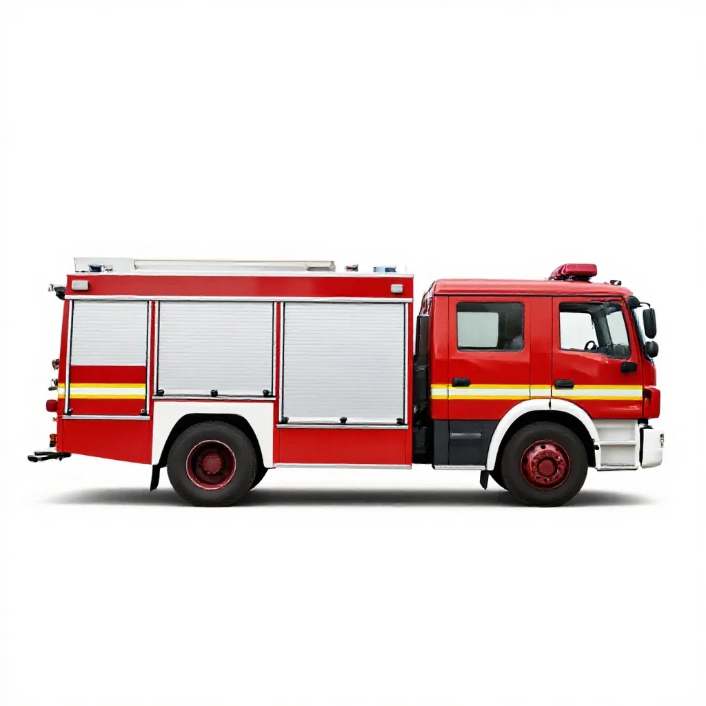 Fire engine isolated on a white background
