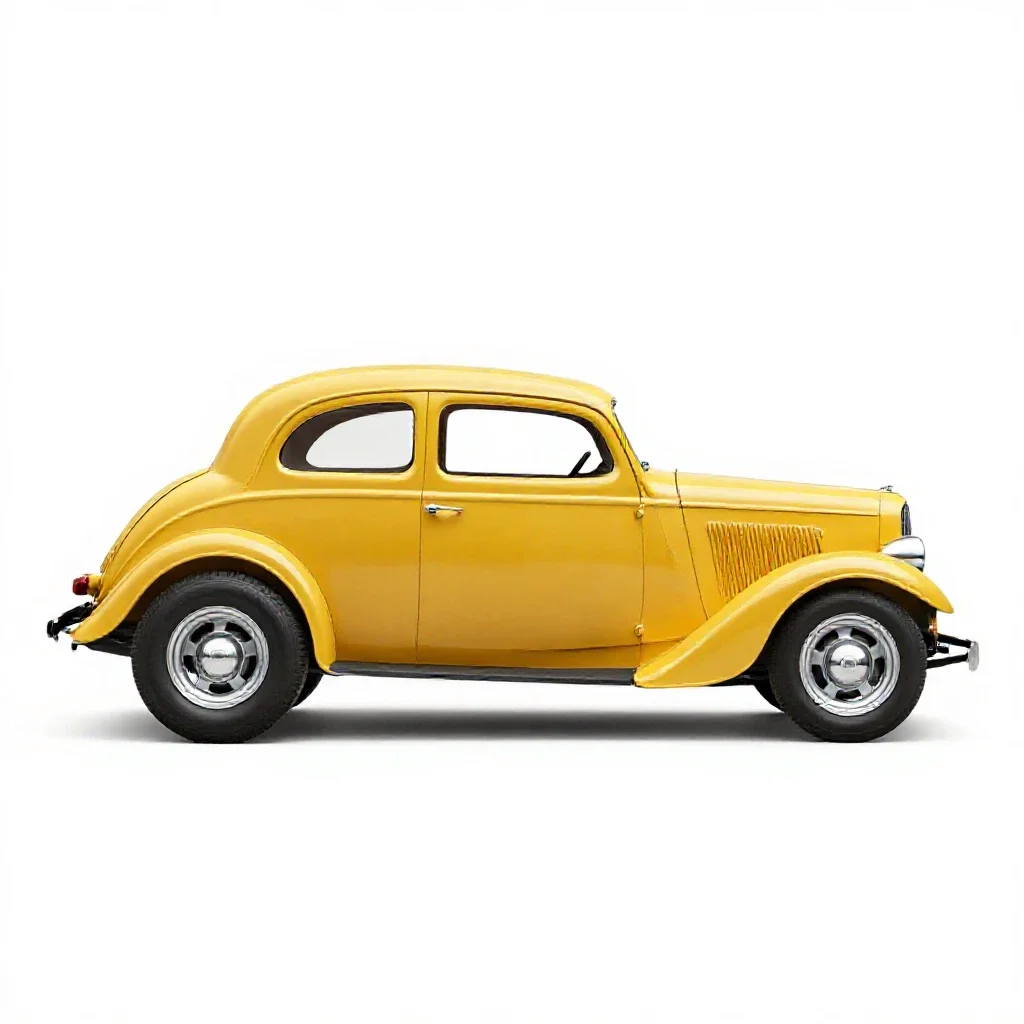 Hot rod isolated on a white background