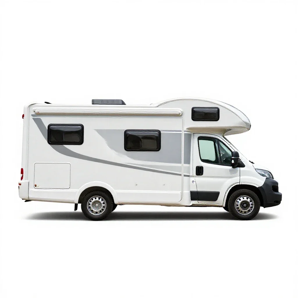 Motorhome isolated on a white background