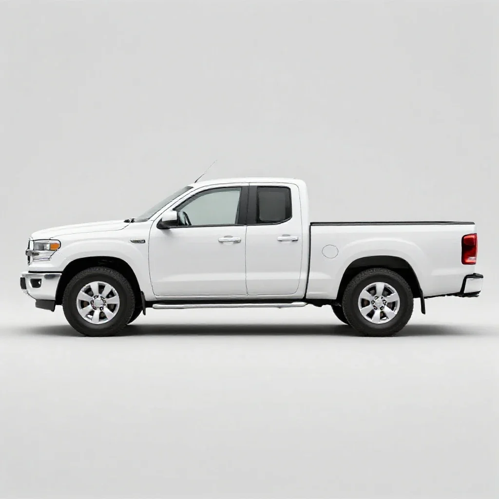 Pickup truck isolated on a white background