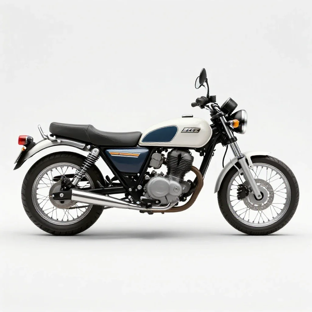 Sidecar motorcycle isolated on a white background