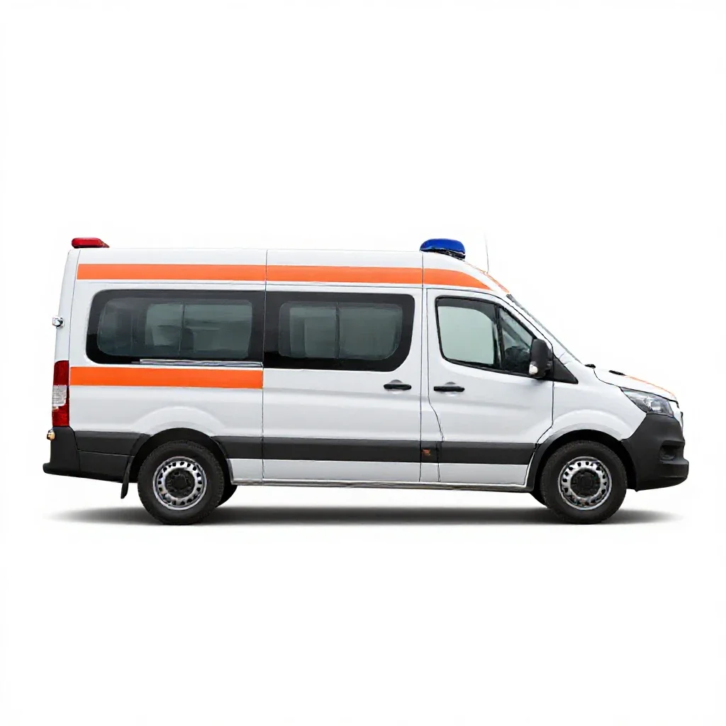 Ambulance isolated on a white background