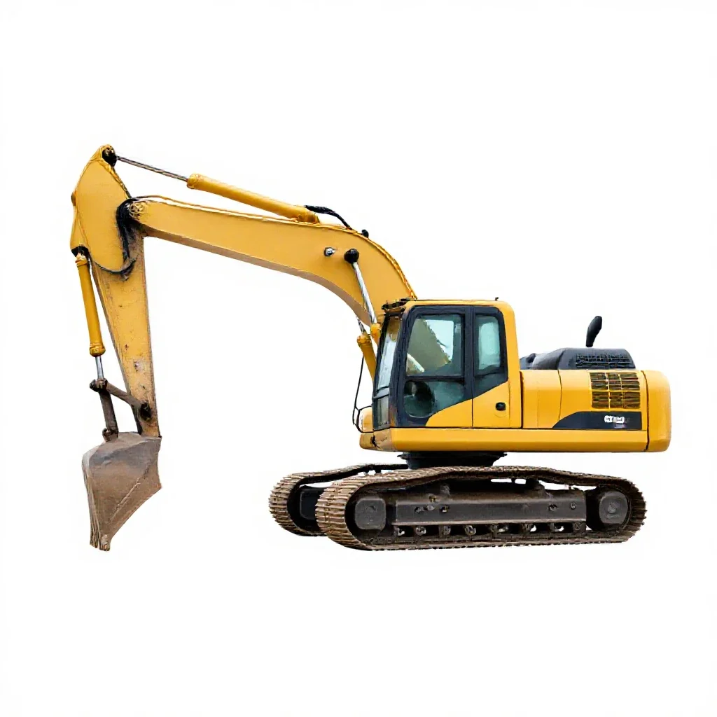 Excavator isolated on a white background