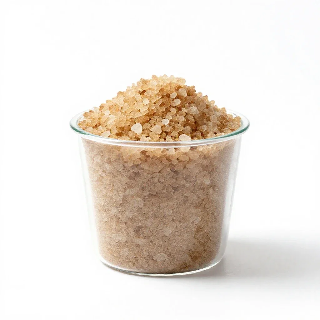 Bath salts isolated on a white background