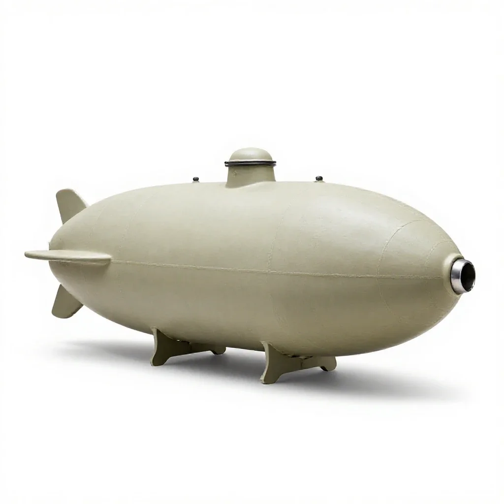 Bathyscaphe isolated on a white background