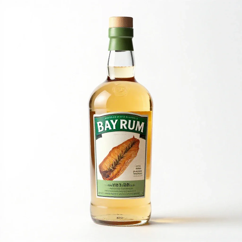 Bay rum isolated on a white background