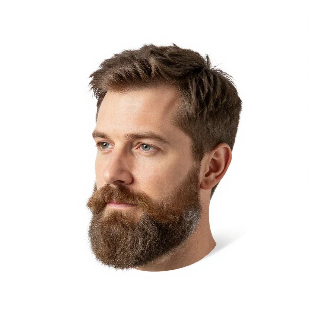 Beard isolated on a white background