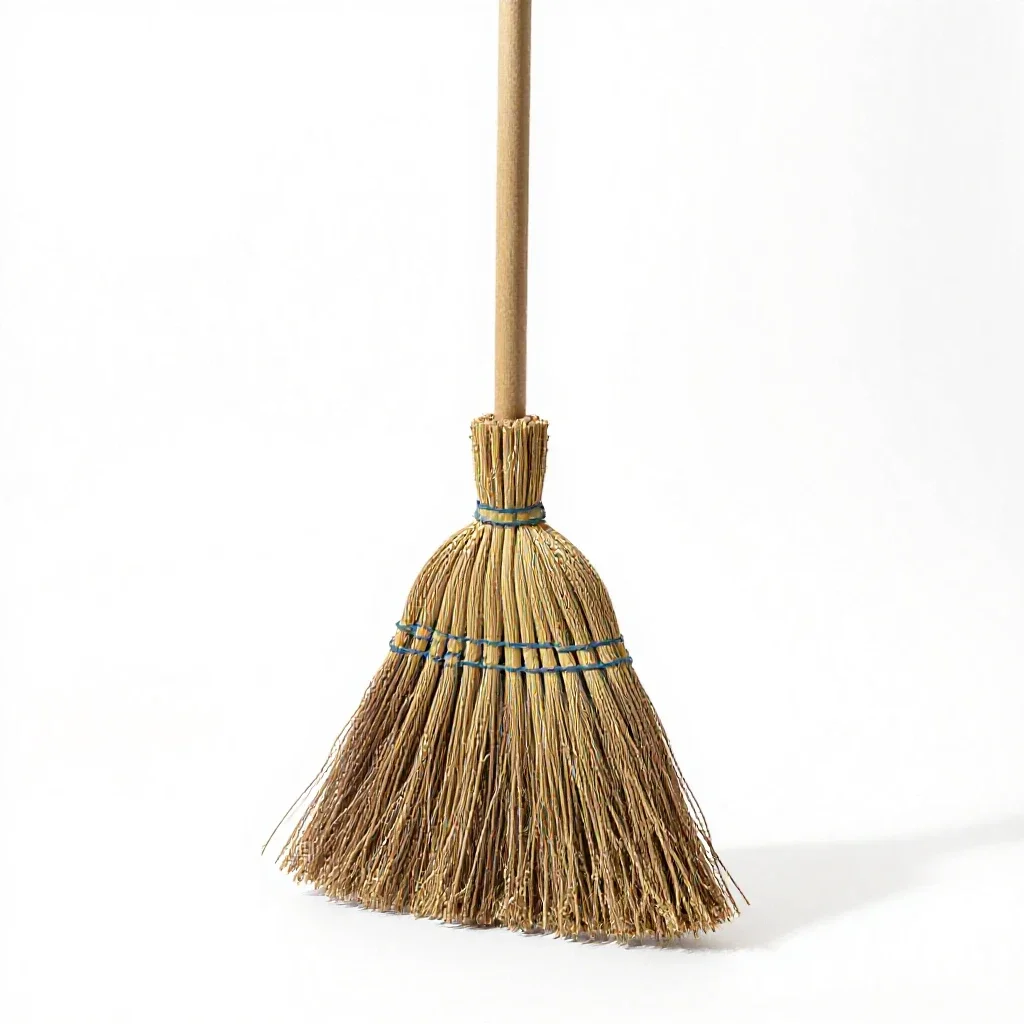 Besom isolated on a white background