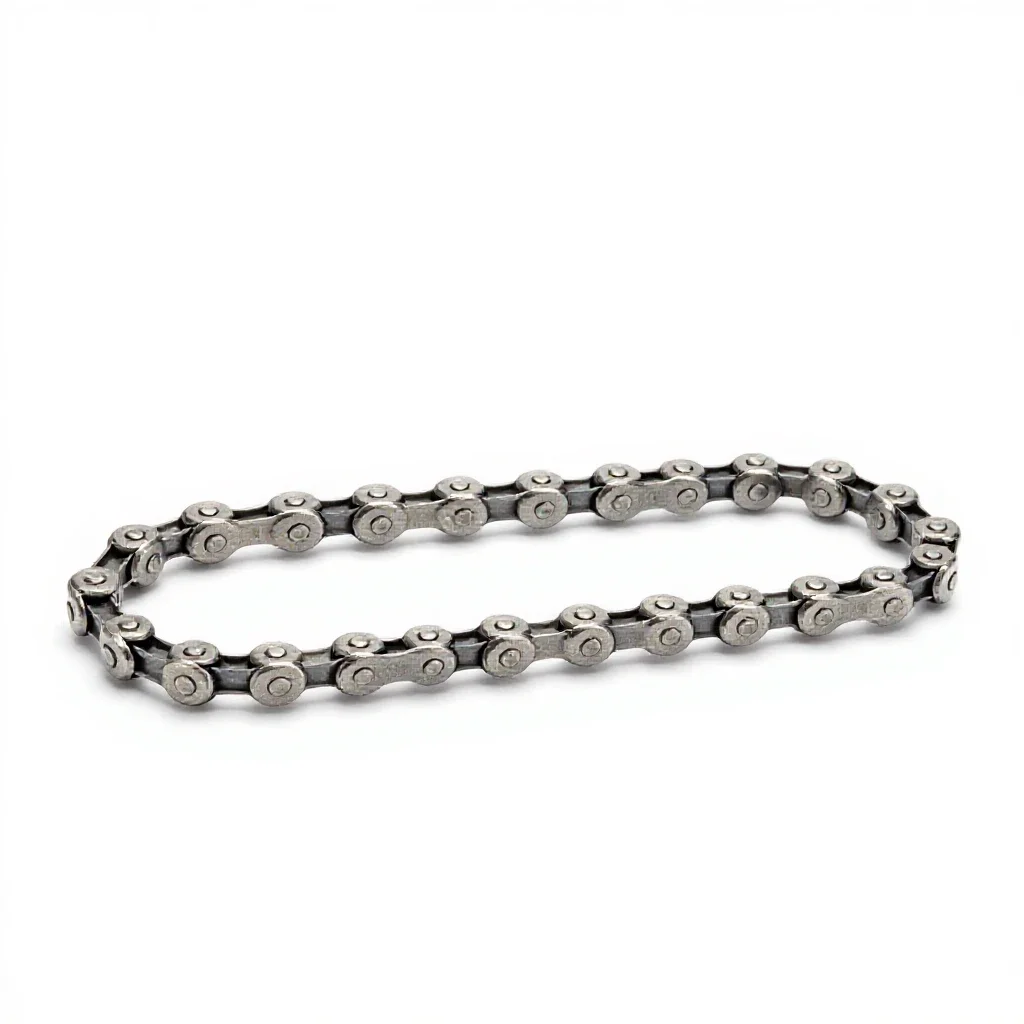 Bicycle chain isolated on a white background