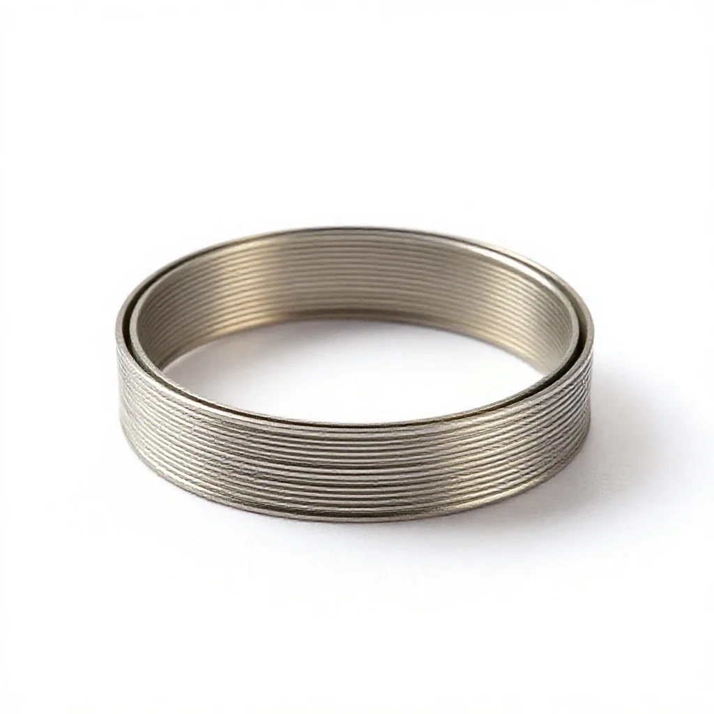Bimetallic strip isolated on a white background