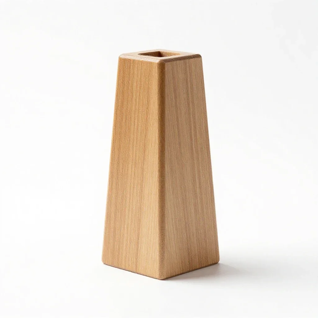 Biprism isolated on a white background