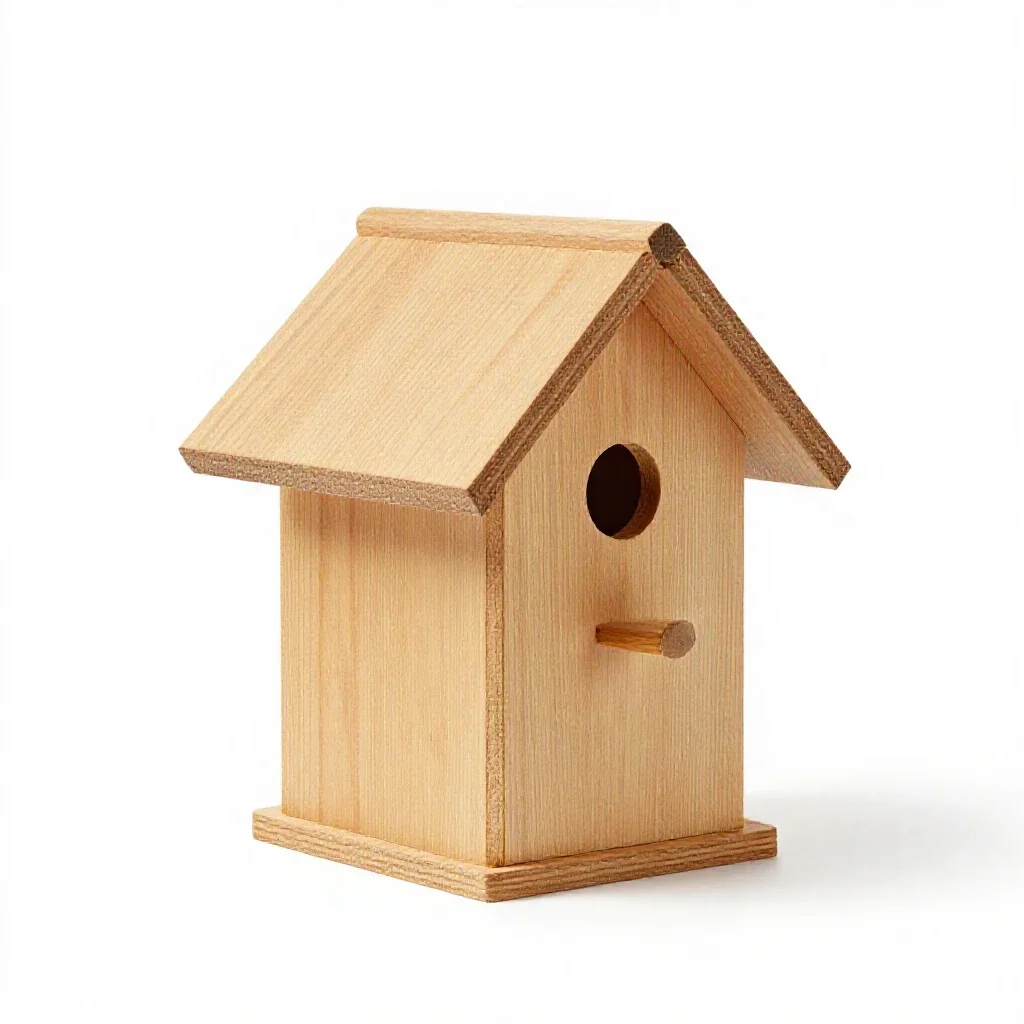 Birdhouse isolated on a white background