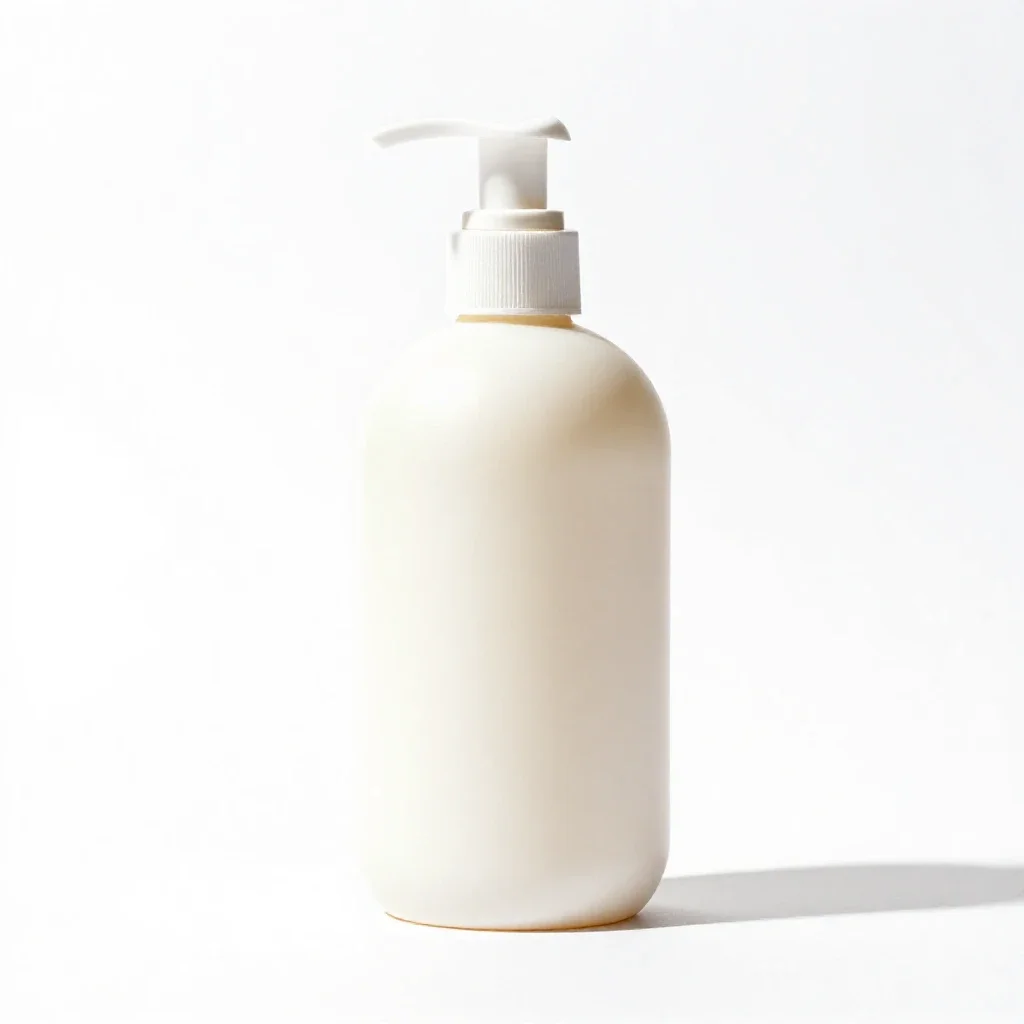 Body lotion isolated on a white background