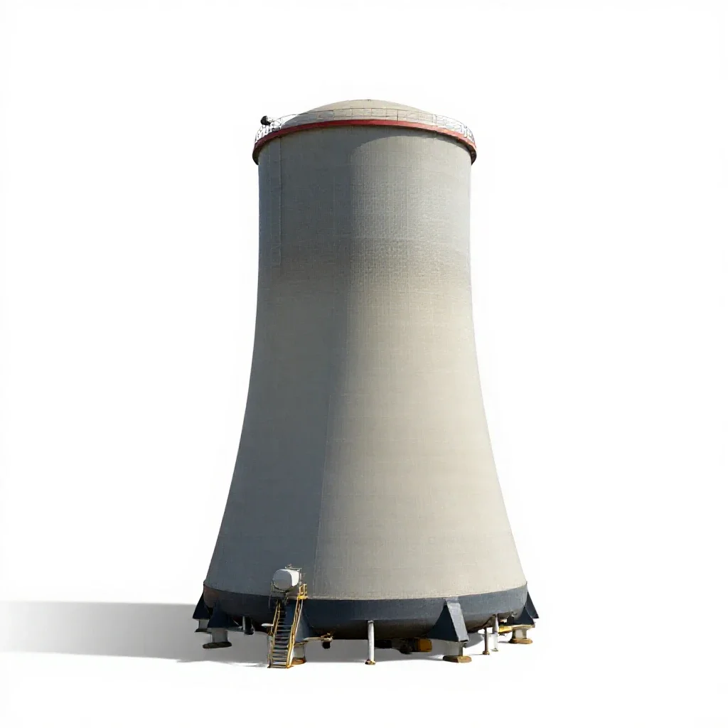 Boiling water reactor isolated on a white background