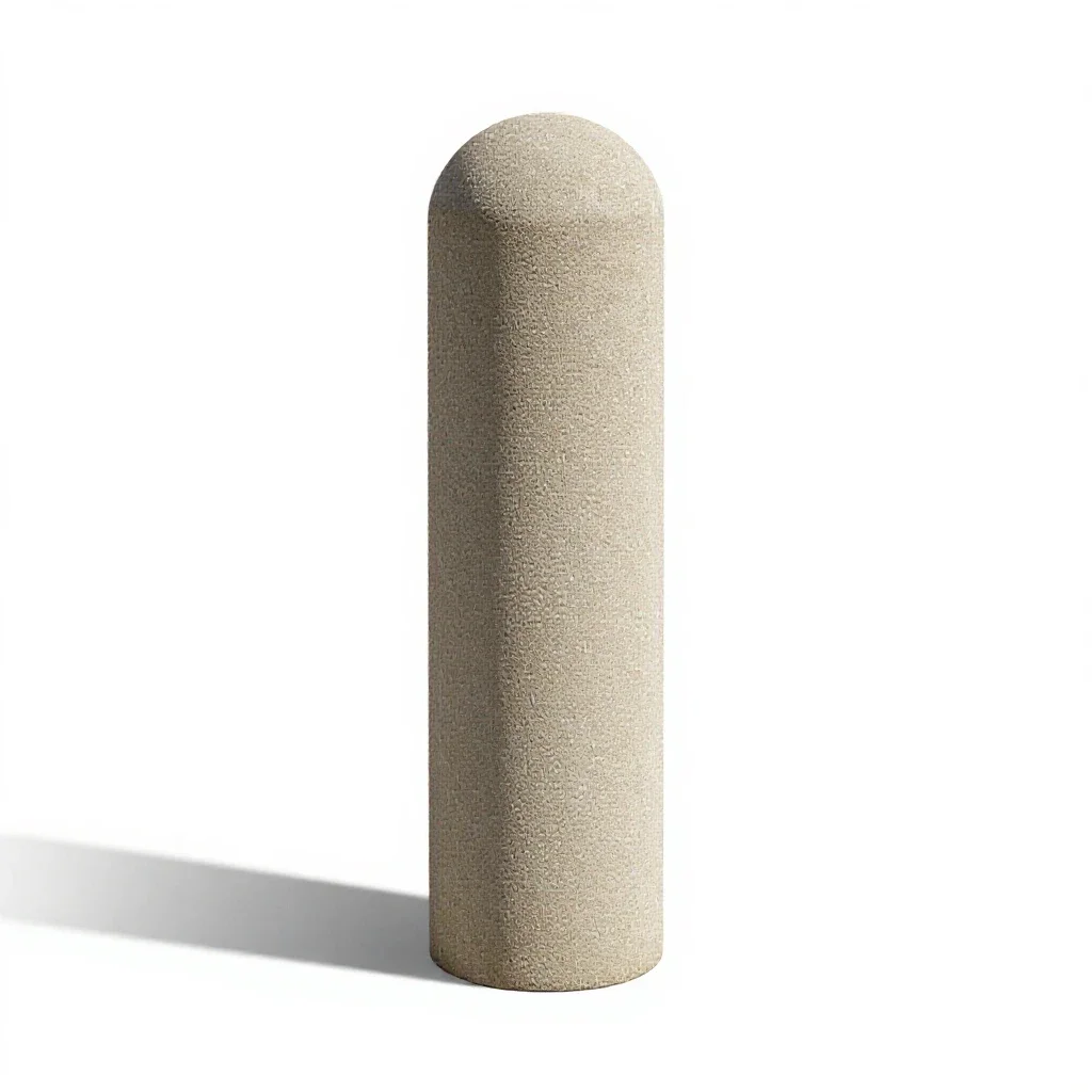 Bollard isolated on a white background