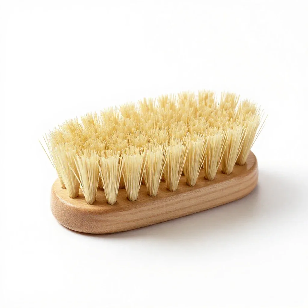 Bristle brush isolated on a white background