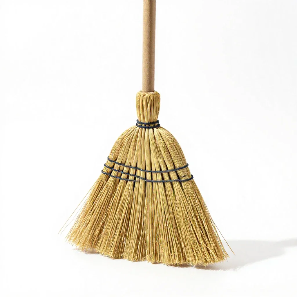 Broom isolated on a white background
