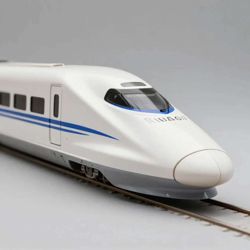 Bullet train isolated on a white background