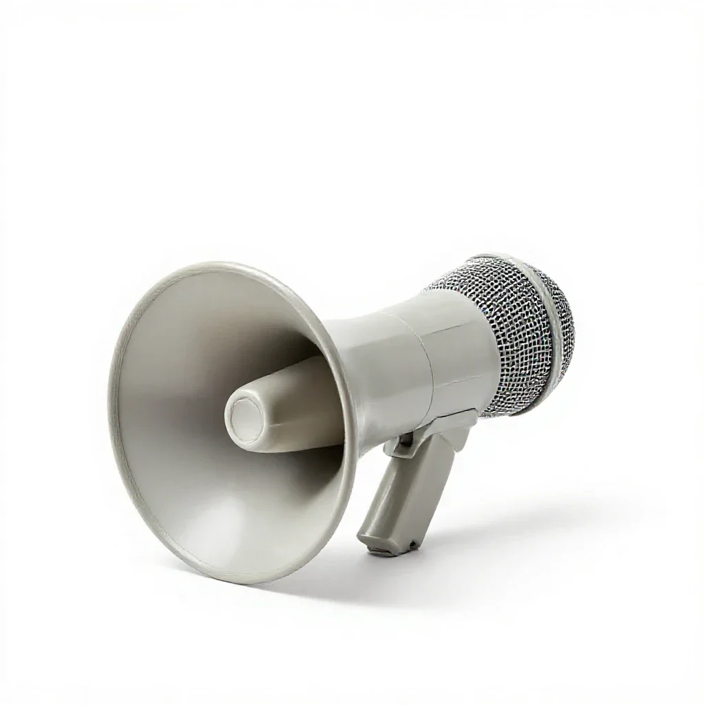 Bullhorn isolated on a white background