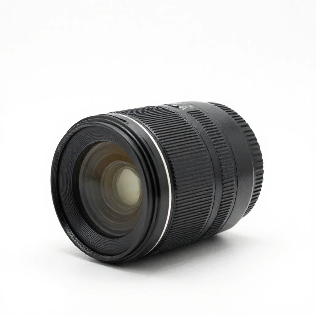 Camera lens isolated on a white background